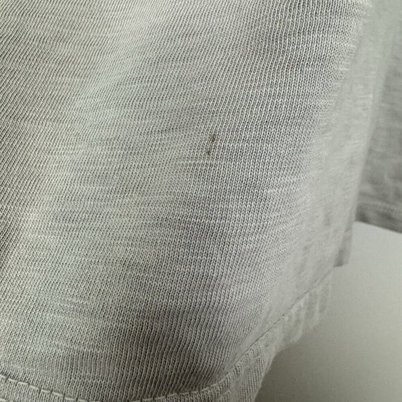 American Giant Shirt Womens Med Long Sleeve Gray V Neck Casual Warm Made in USA - Picture 5 of 6